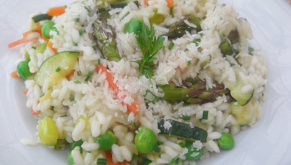 Italské jarní rizoto (Risotto primavera)