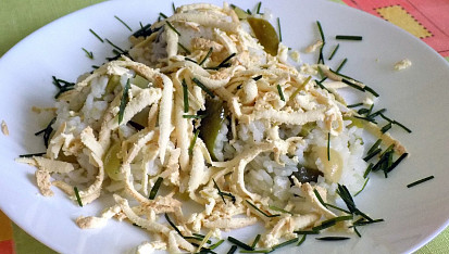 Paprikové rizoto s tofu