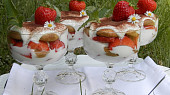 Tiramisu z mascarpone s jahodami (Tiramisu z mascarpone s jahodami)