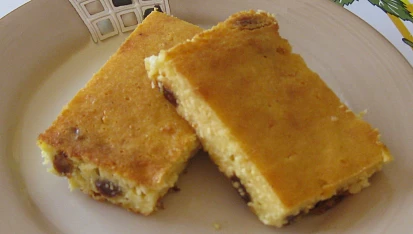 Tvarožník s rozinkami a rumem
