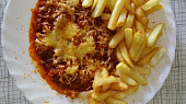 Veganský flamendr ze sojových nudliček