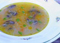 Velerychlá zeleninová polévka se žampiony