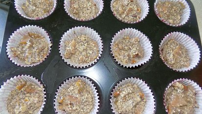 Vločkové muffiny s jablky