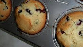 Borůvkové muffiny s rumem