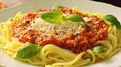 Květákovo-masová směs na špagety