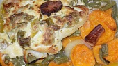 Kuřecí prsa plněná kapustou a mascarpone
