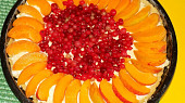 Páj s pudinkovým (tvarohovým) krémem a ovocem