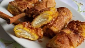 Toastové ruličky s tvarohem a skořicí