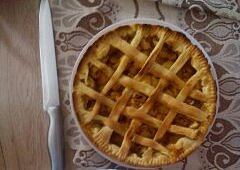 Americký jablečný pie   (rychlý, jednoduchý a bez vajec)