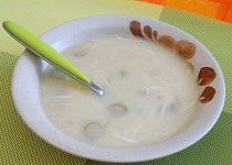 Bramborová polévka s olivami