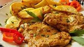 Marinované přírodní kuřecí řízky z trouby