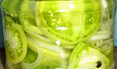 Salát ze zelených rajčat (zelená rajčata)