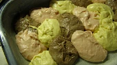 Trojbarevné papouškové řezy