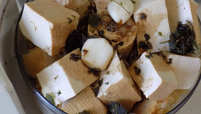 Čočková pomazánka s uzeným tofu