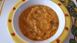Cuketovo-batátová polévka - pro nejmenší