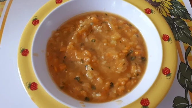 Cuketovo-batátová polévka - pro nejmenší
