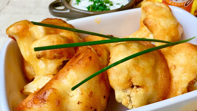 Květák  à la  Buffalo Wings (křidýlka)