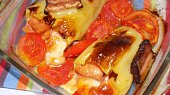 Paprikovo-rajčatovovo-slaninový pekáč