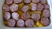 Zapékaná špagetová dýně s rajčaty