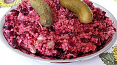 Králičí tarhoňoto s červenou řepou