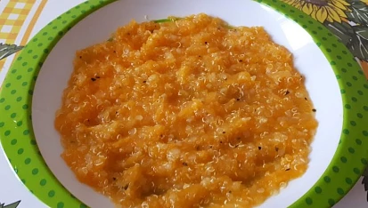 Quinoa kaše s dýní a bazalkou - pro nejmenší