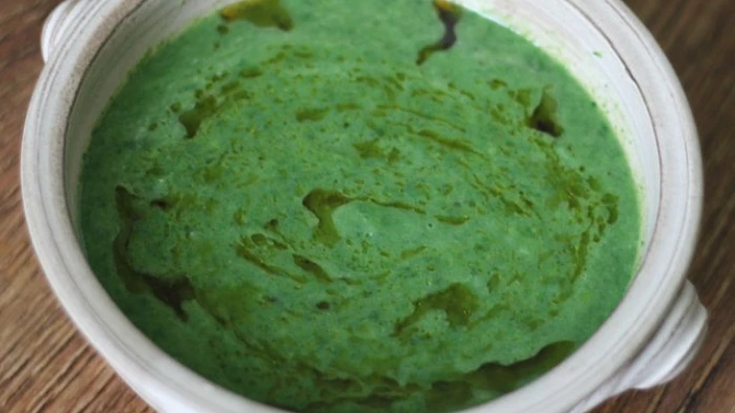 Špenátová RAW polévka, Špenátová RAW polévka
