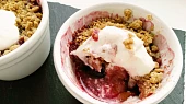 Švestkový crumble, Švestkový crumble