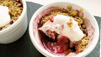 Švestkový crumble, Švestkový crumble