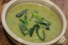 Veganská pórková polévka