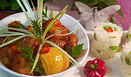 Vietnamský karamelizovaný bůček (Thịt kho tàu )