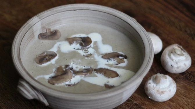 Žampiónová polévka veganská, Žampiónová polévka veganská