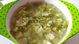 Brokolicovo-cuketová polévka s česnekem - pro nejmenší