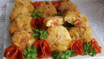 Ricottové placičky s chorizem, Ricottové placičky s chorizem