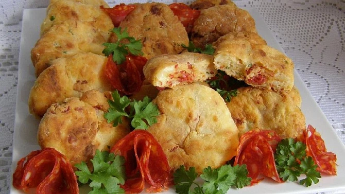 Ricottové placičky s chorizem, Ricottové placičky s chorizem