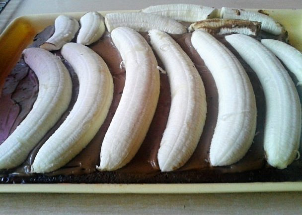 Banánové řezy s pařížskou šlehačkou