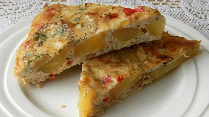 Bramborový koláč s květákem, Bramborový koláč s květákem