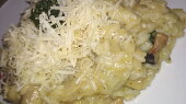 Krémové rizoto se žampiony a parmezánem