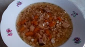 Ovarová polévka s kroupami