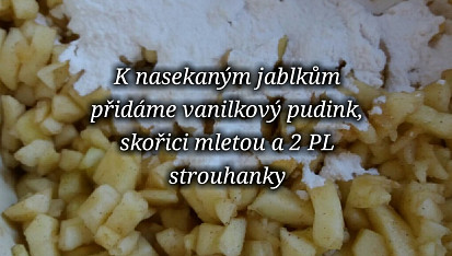 Strouhaný jablečný koláč