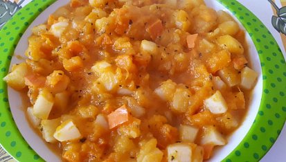 Brambory s dýní Hokkaido - pro nejmenší