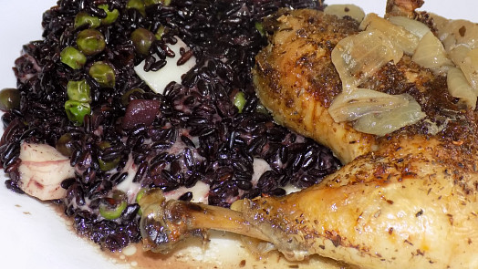 Černá rýže jako příloha