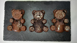 Kakaoví medvídci s chia semínky a jogurtem - bez lepku