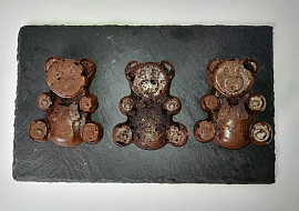 Kakaoví medvídci s chia semínky a jogurtem - bez lepku