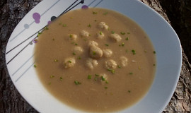 Králičí zapražená polévka - kaldoun
