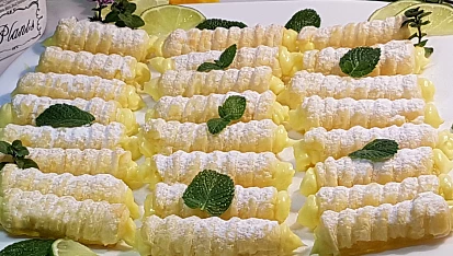 Mini trubičky s citronovým krémem