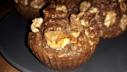 Perníčkové muffiny s ořechy