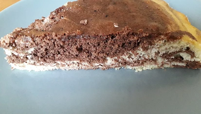Třená dvoubarevná bábovka, Pekla jsem dokolacove formy 