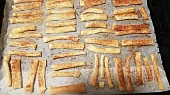 Tyčky z listového těsta, Tyčinky po vyndání z trouby
