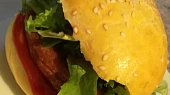 Hamburgerové bulky, hotový 
