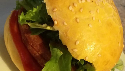 Hamburgerové bulky, hotový 